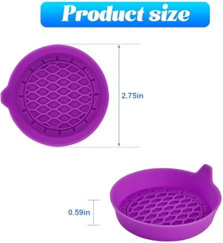 Zpana 4PCS Car Cup Holder Coasters, Silicone Non-Slip Vehicle Cup Recessed Mats - Image 2