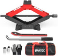 Portable Car Jack Kit 3 Ton, Heavy Duty Scissor Jack by IMAYCC