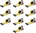 Ratchet Tie-Down Straps with Flat Hooks, 000 Lbs Breaking Strength | TieDown by MyteeProducts