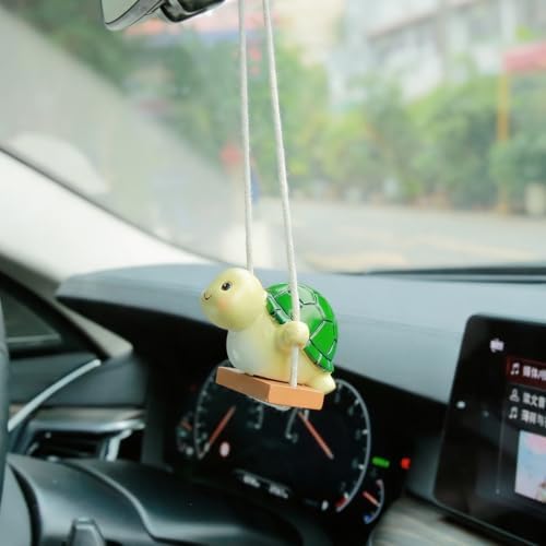 YGMONER Swinging Tortoise Car Hanging Ornament – Funny Rear View Mirror Hanging - Image 6
