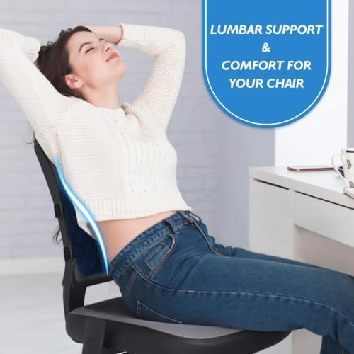 Lumbar Support Pillow for Office Chair, Back Support, Memory Foam - Image 6