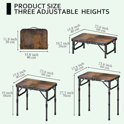 YihuiKo Small Folding Picnic Table - Image 3