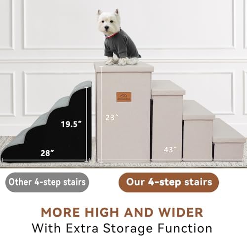 Zerbuger Dog Stairs with Storage - Image 4