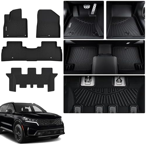 Floor Mats for KIA Sorento 2020 2019 2018 2017 2016 Accessories 4PCS Floor by WAYIDSS