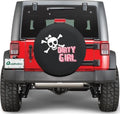 Quadratec Spare Tire Cover, Dirty Girl Skull Graphic Outdoor by Quadratec