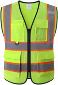 Safety Vest for Men Women Hi Vis Vest by HATAUNKI