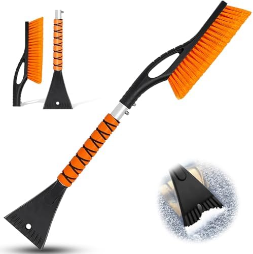 Snow Brush & Ice Scraper, 27 Inch, Ice Scrapers by PLACHIDAY
