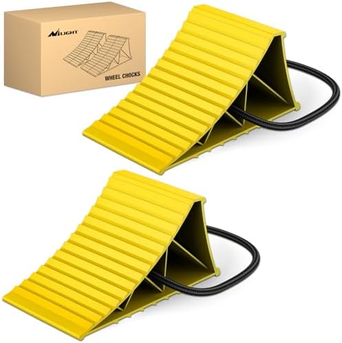 Nilight Wheel Chocks, Heavy Duty Wheel Stopper by Nilight