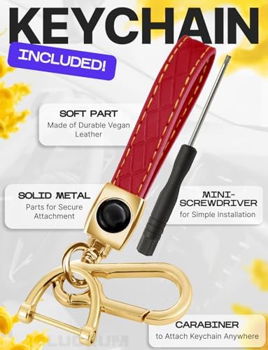 Lucrum Compatible with Hyundai Key Fob Cover & Keychain - Image 5