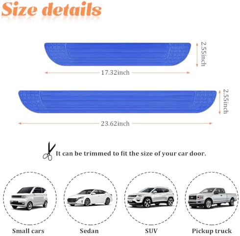 4PCS Car Door Sill Protector, Scratch-Proof Vehicle Front Rear Door Entry Step - Image 2