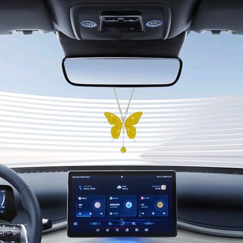 Rhinestone Butterfly Rearview Mirror Ornament - Image 4