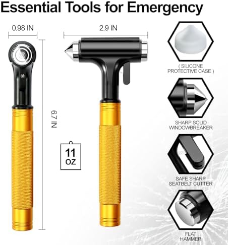 Premium Car Glass Breaker with Seat Belt Cutter - Image 2