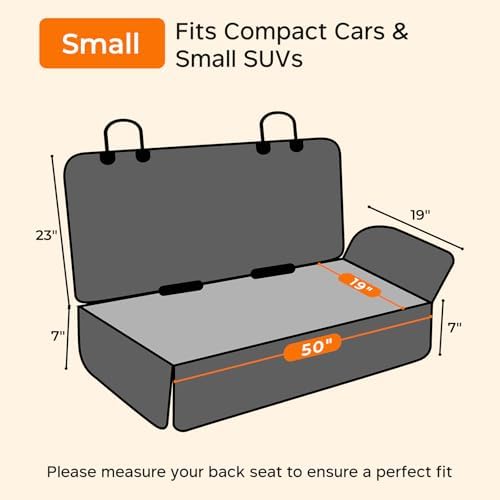 URPOWER Dog Car Seat Cover for Back Seat, Waterproof Car Seat Protector - Image 3
