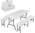 ZENY 6 Feet Picnic Table Set by ZENY