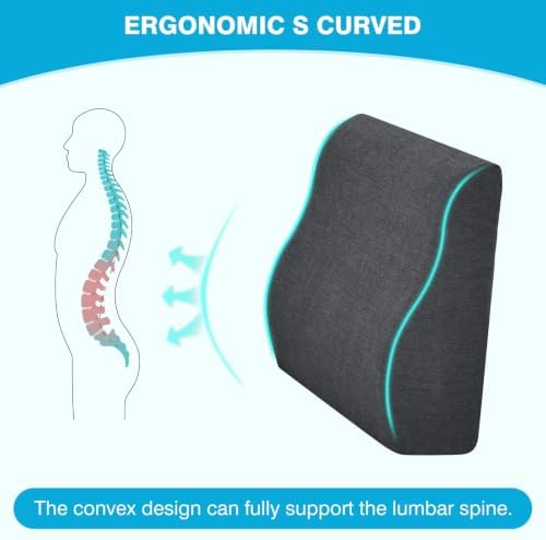 Back Support Pillow for Recliner Dual Layer Lumbar Support Pillow - Image 6
