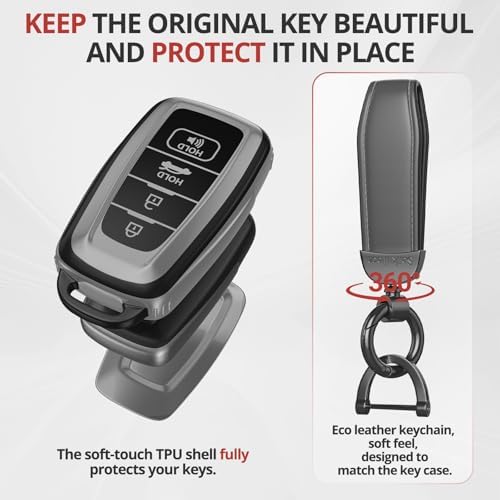 For Toyota Key Fob Cover Accessories- Matte TPU Key Fob Cover - Image 3