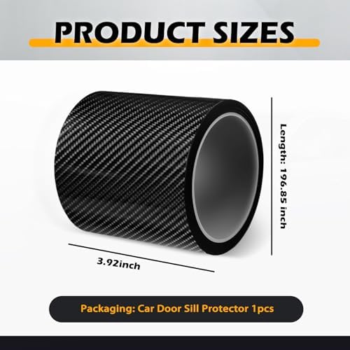 Carbon Fiber Car Door Sill Protector, Anti-Scratch & Anti-Collision Door Sill - Image 2