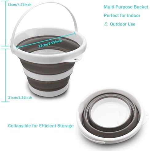 CHILDLION Collapsible Bucket 5L, Foldable Mop Bucket Car Wash Buckets - Image 4