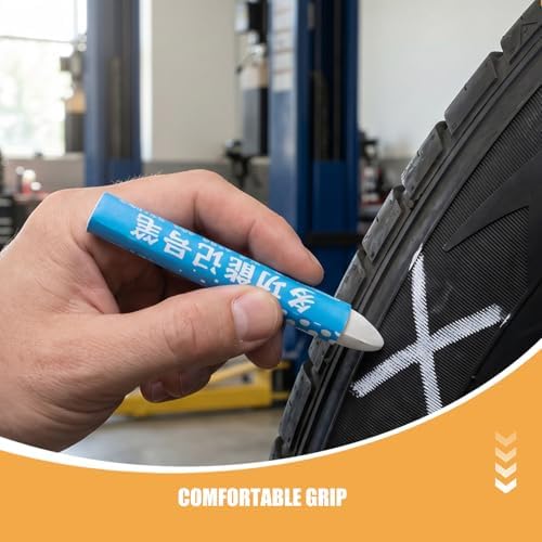 8pcs Tire Marking Crayon: White Tire Crayon Marker - Image 3