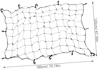 CHILDWEET Car Roof Cargo Net Rubber Knotted Grid - Image 2