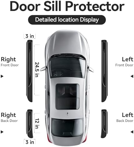 4 Pcs Door Sill Protector for Honda Accord 2018-2025 2026 Hybrid Accessories - Image 5