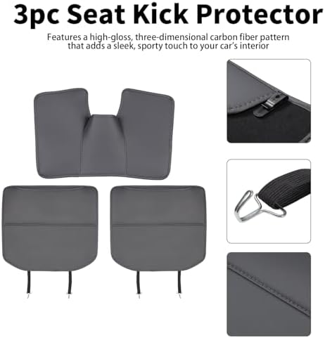 Back Seat Protector Car Kick Mats - Image 5