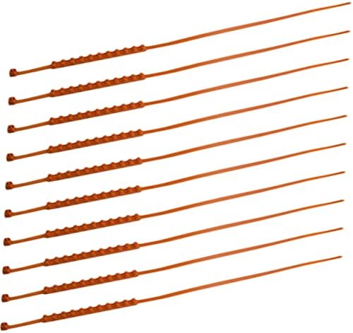 10pcs Orange Plastic Car Tire Chains by Sosoport