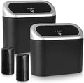 Accmor Car Trash Can with Lid, Mini Vehicle Trash Bin Car Dustbin Garbage by Accmor
