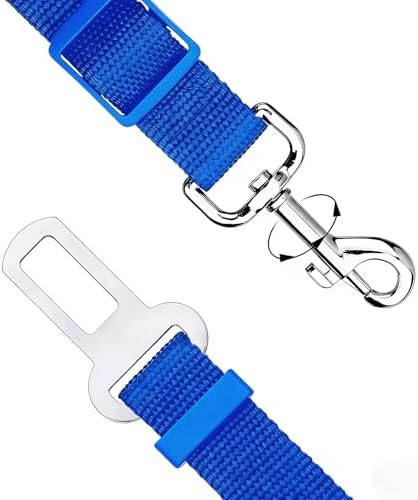 Elisel 2 Packs Adjustable Length Pet Dog Cat car seat Belt Pet seat Belt Pet - Image 2