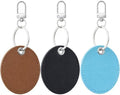 PAGOW 2.3x1.8in Key Fob Holder, PU Leather RFID Key Case Protector by PAGOW