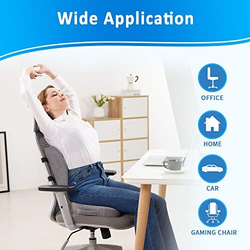 SAIREIDER Lumbar Support Pillow and Office Chair Cushion, Memory Foam Car Seat - Image 5