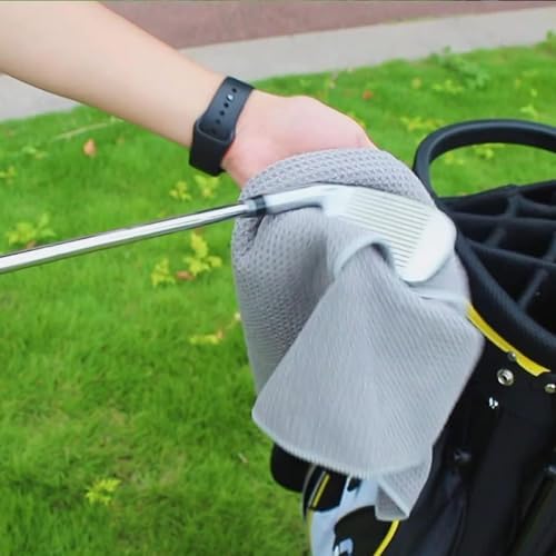 VIVIDLY 3 Pack 16"x16" Waffle Microfiber Golf Towels - Image 3