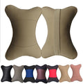 Car Neck Pillows Both Side Pu Leather 2pieces Pack Headrest Fit by Professinalcaraccessories