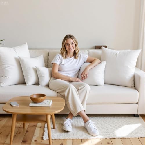 MIULEE 27x27 Euro Throw Pillow Insert - Image 5