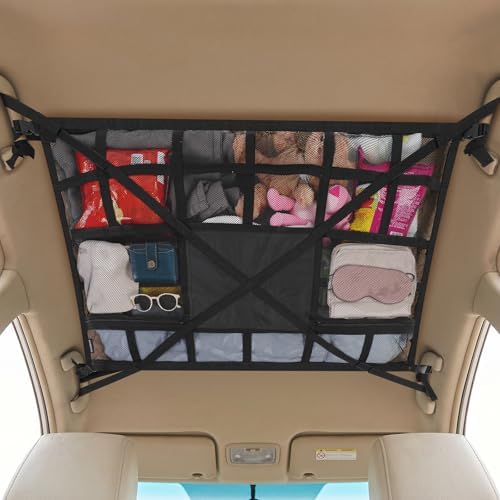 Extra Large Car Ceiling Cargo Net 43.3×27.5 Inch by Kaskawiselife