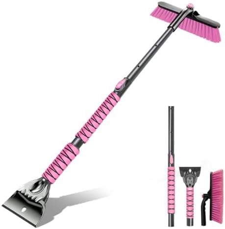 44 Inch Snow Brush with Ice Scraper by DDSNTY