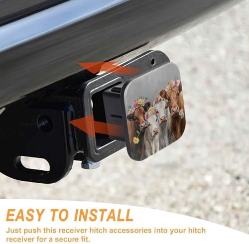 2" Trailer Hitch Cover Rubber Receiver Tube Cap Trailer Hitch Covers - Image 4