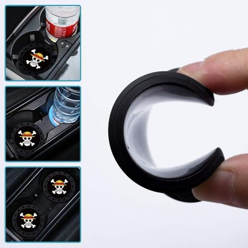 Cup Holder Insert Coaster for One Piece Anime Fans, Anti Slip Car Cup Coaster - Image 2