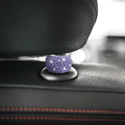 XINLIYA 4 Pack Car Headrest Collars, Bling Car Head Rest Collars Rings Decor - Image 3