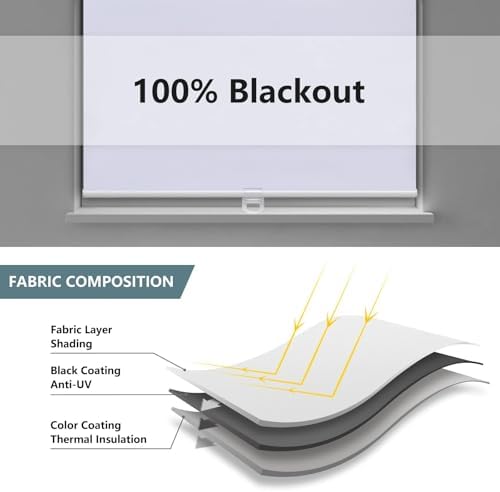AOSKY Custom Blackout Cordless Roller Shade - Image 4