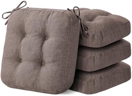 IASEAHK Memory Foam Dining Chair Cushions, 16.5"x16.5"x3.5" by IASEAHK