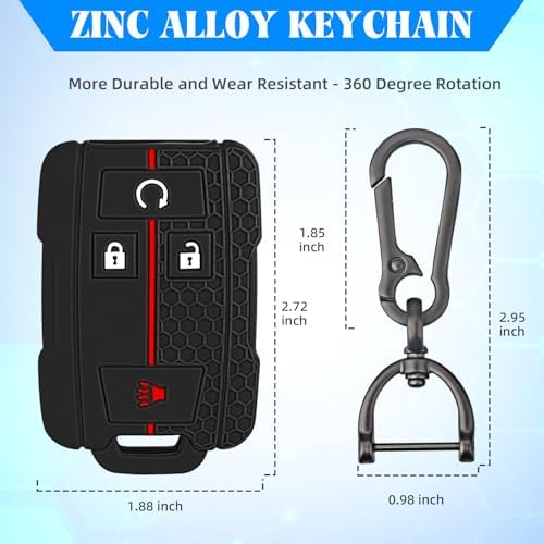 QBUC 2PCS for Chevrolet Key Fob Cover - Image 5