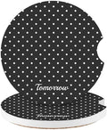 Cute Fashion Polka Dot Car Coasters 2 Pack by Watbro