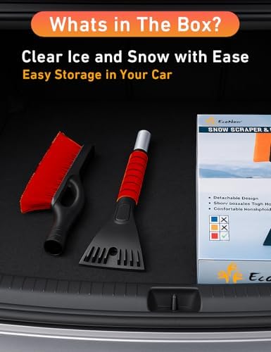 EcoNour 27" Snow Brush with Ice Scraper - Image 4