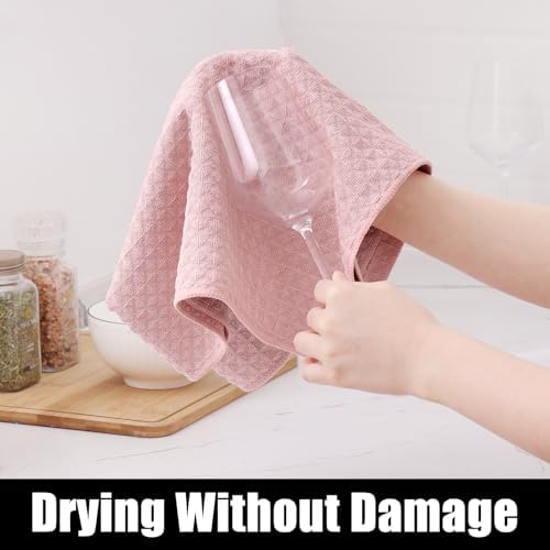 Homaxy Microfiber Kitchen Towels and Dishcloths Sets, 12 Pack - Image 3