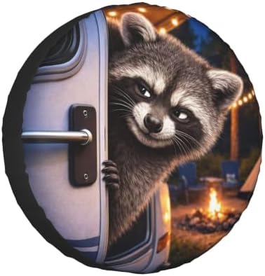 Marshmallow Campfire Spare Tire Cover Wheel Protectors Weatherproof Spare Wheel by Unknown