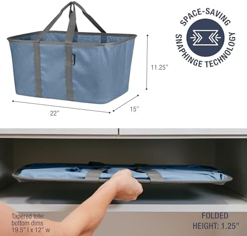 CleverMade Collapsible Fabric Laundry Baskets - Image 2