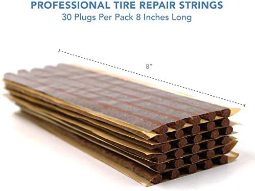 CKAuto 30 pcs 8" Brown Tire Repair Strings Tire Repair Plugs - Image 2