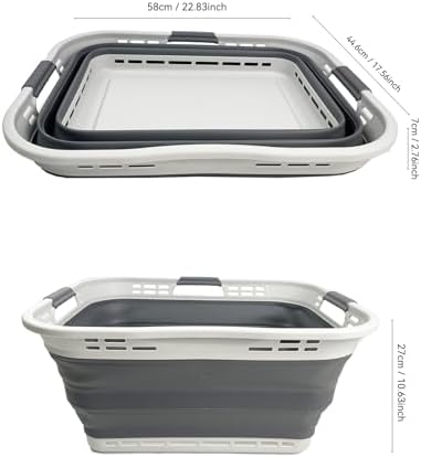 SAMMART 42L Collapsible Plastic Storage Basket - Image 3