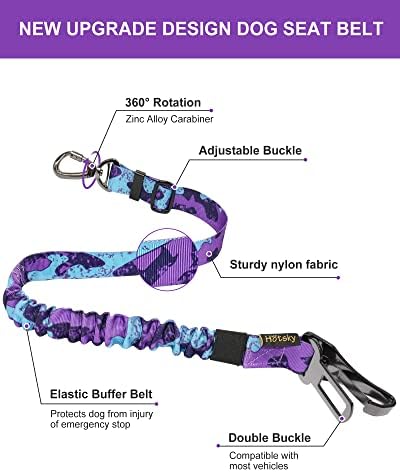 Hotsky Dog Seat Belt, Adjustable Safety Seatbelt 3-in-1 Car Harness - Image 2
